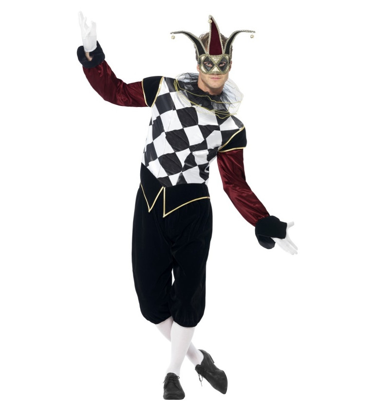 Pánsky kostým - Tajný Harlequin