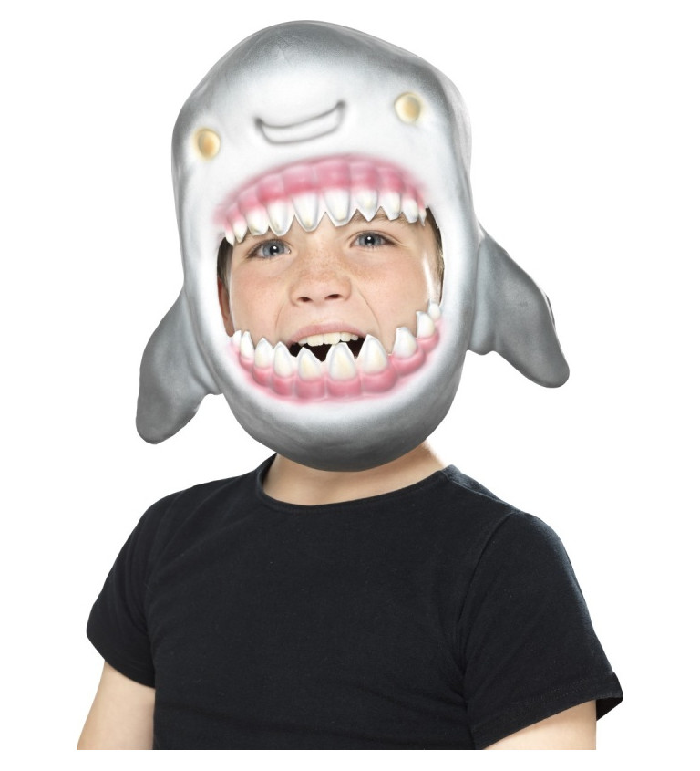 Detská halloweenská maska Žralok