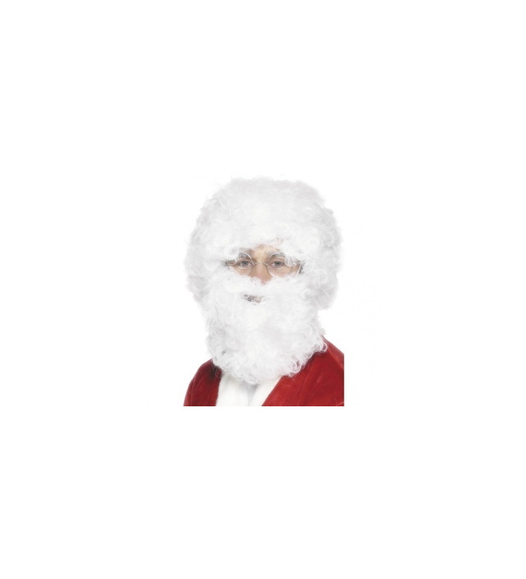 Paruka s fúzmi - Santa Claus
