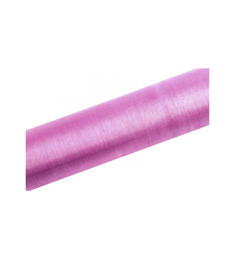 Dekoratívna organza (0,16 m) - ružová