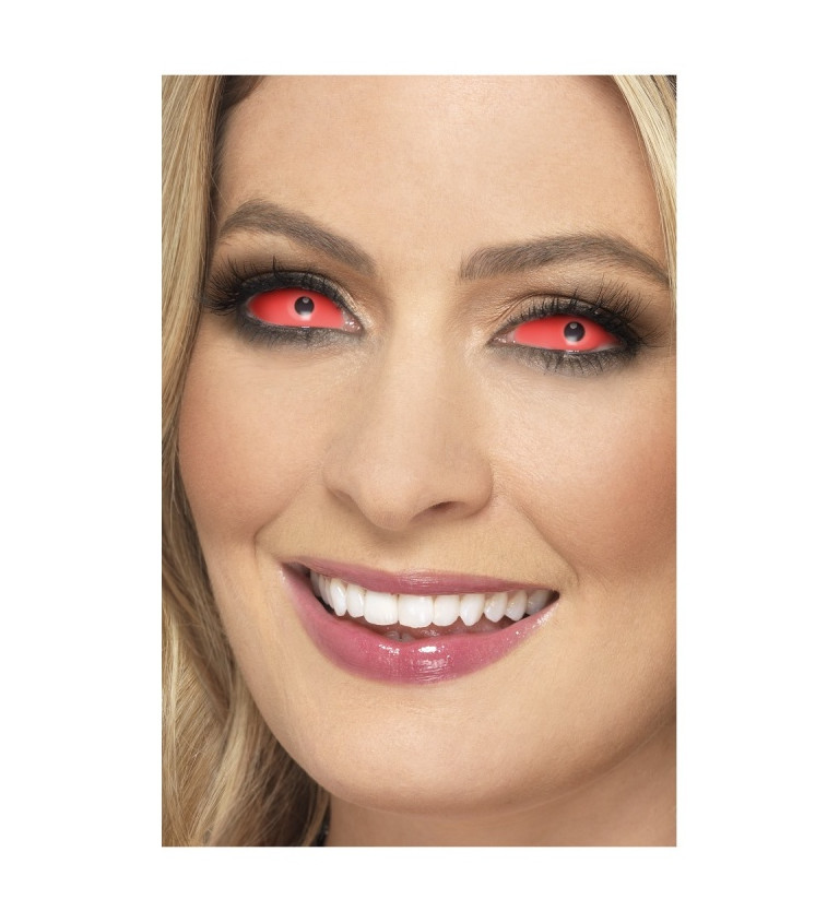 Kontaktné šošovky - červené, celé