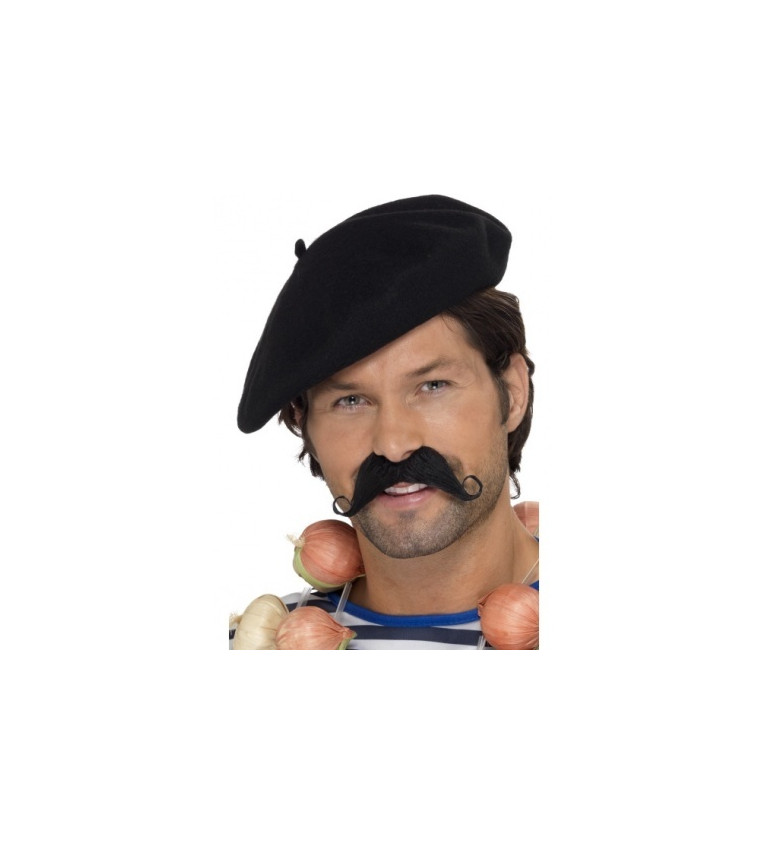 Francúzsky baret - čierny