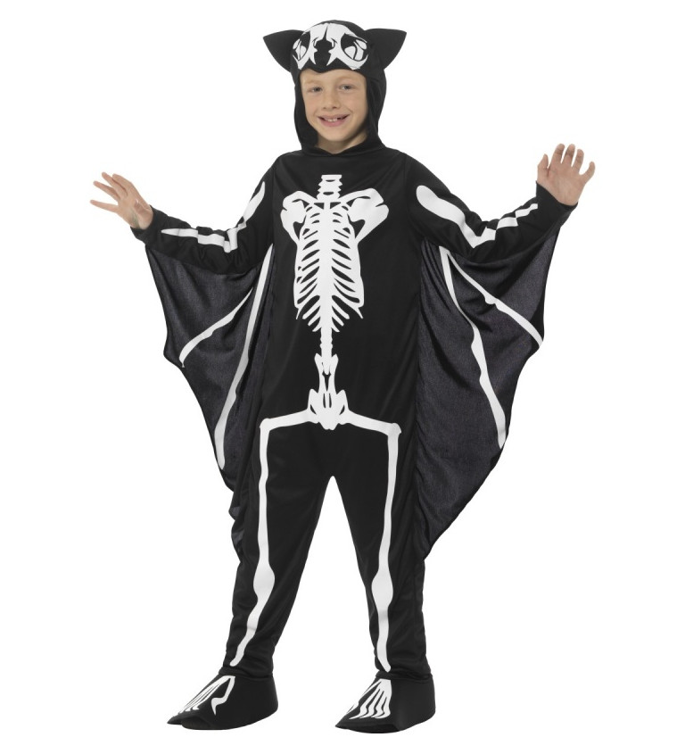 Detský kostým pre halloween - pálková kostra, unisex