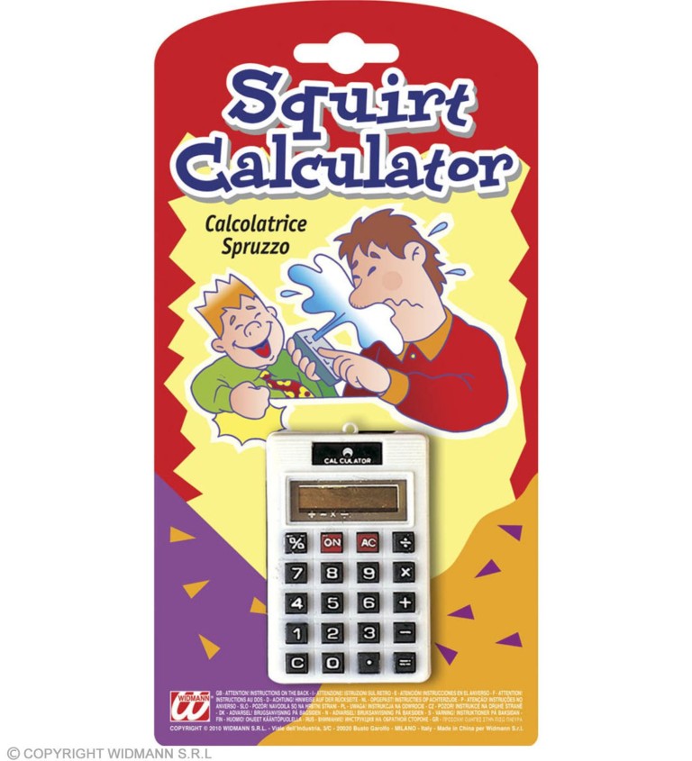 Striekacia kalkulačka žartík