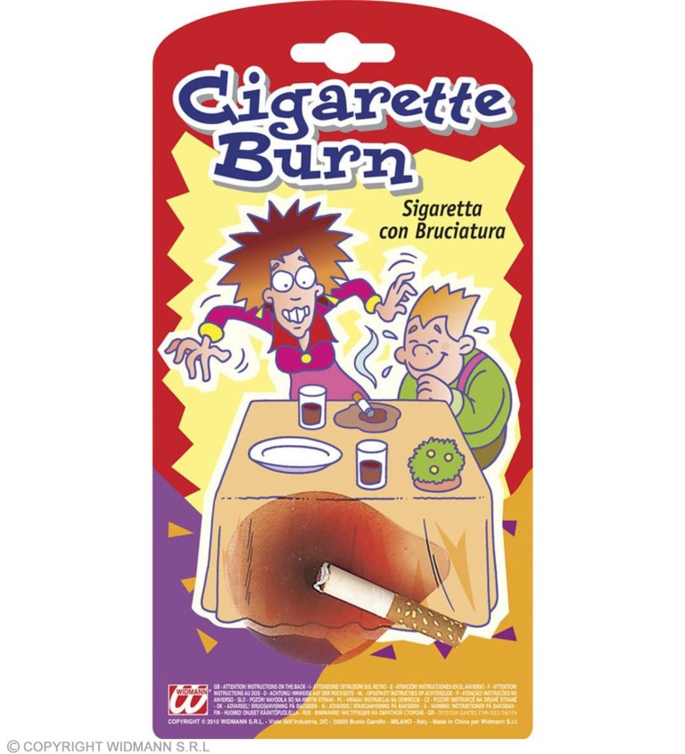 Žartovná škvrna po cigarete