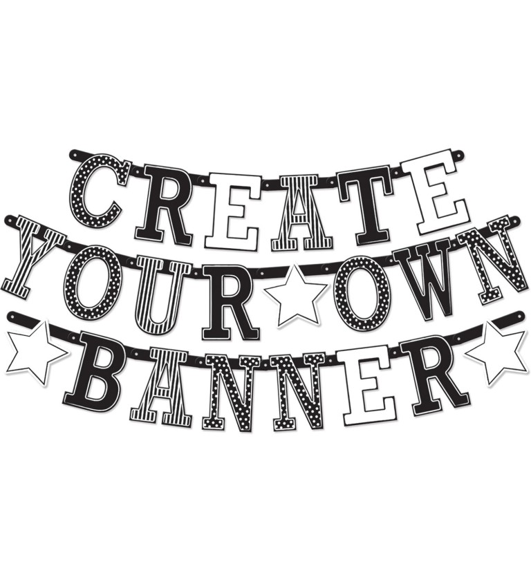 Girlanda - vlastný nápis