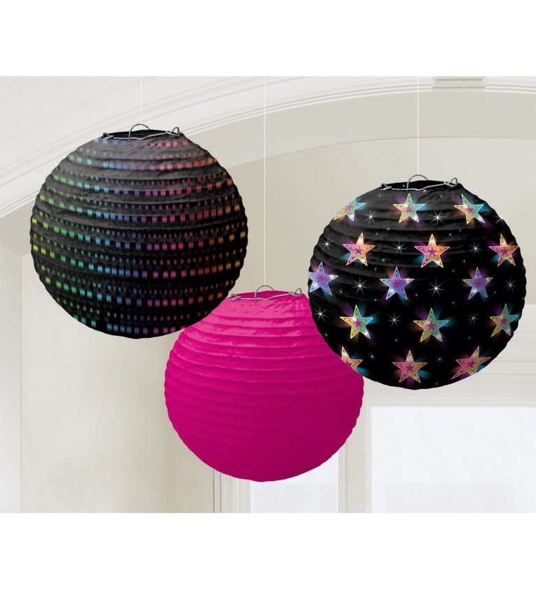 Papierový disco lampión