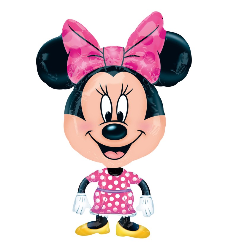 Fóliový balónik Minnie - chodiaci