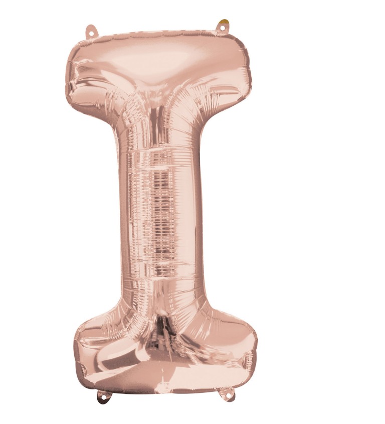 Ružovo-zlatý fóliový balón I