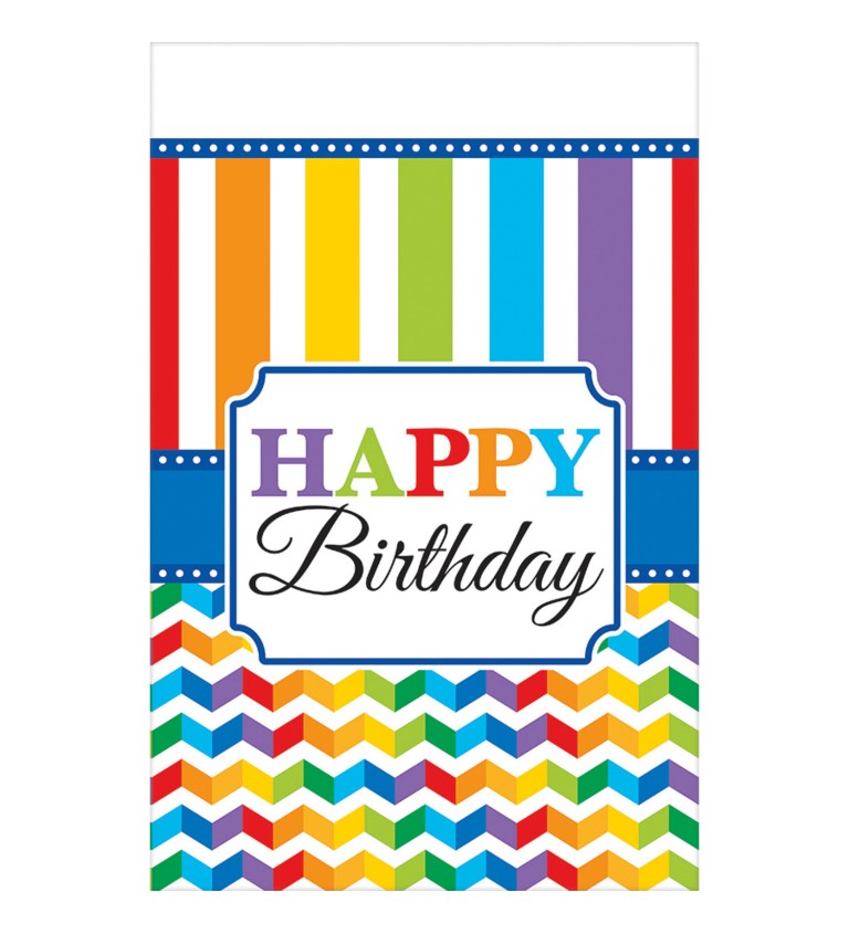 Narodeninový obrus - Happy birthday