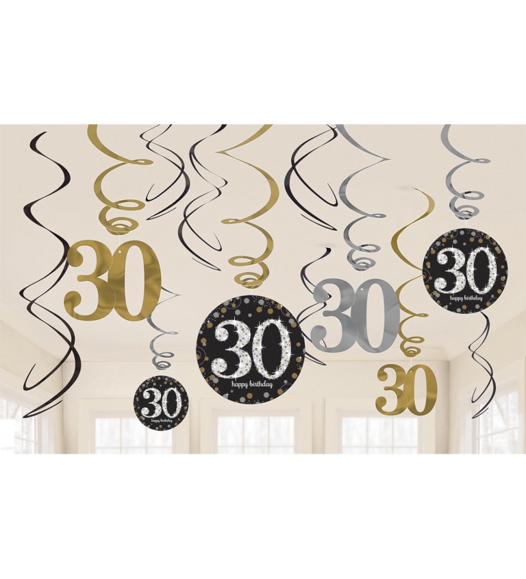 Zlaté závesné špirálky 30 rokov