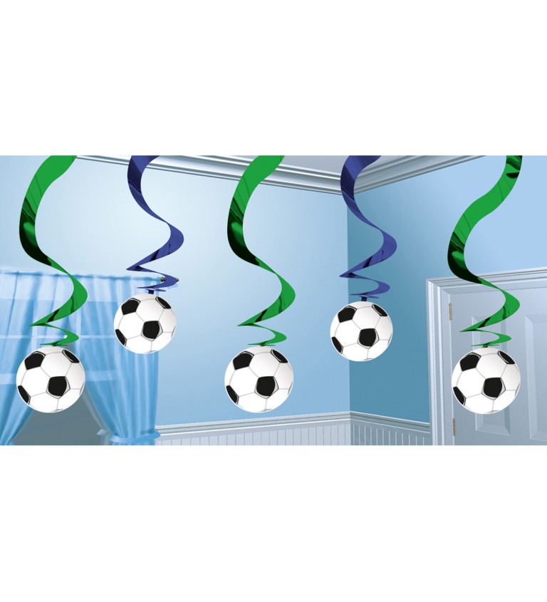 Dekoračné špirálky - futbalové