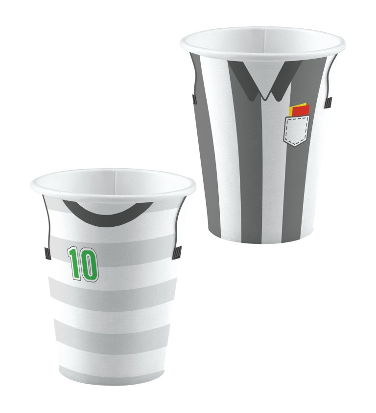 Papierové kelímky - futbalové