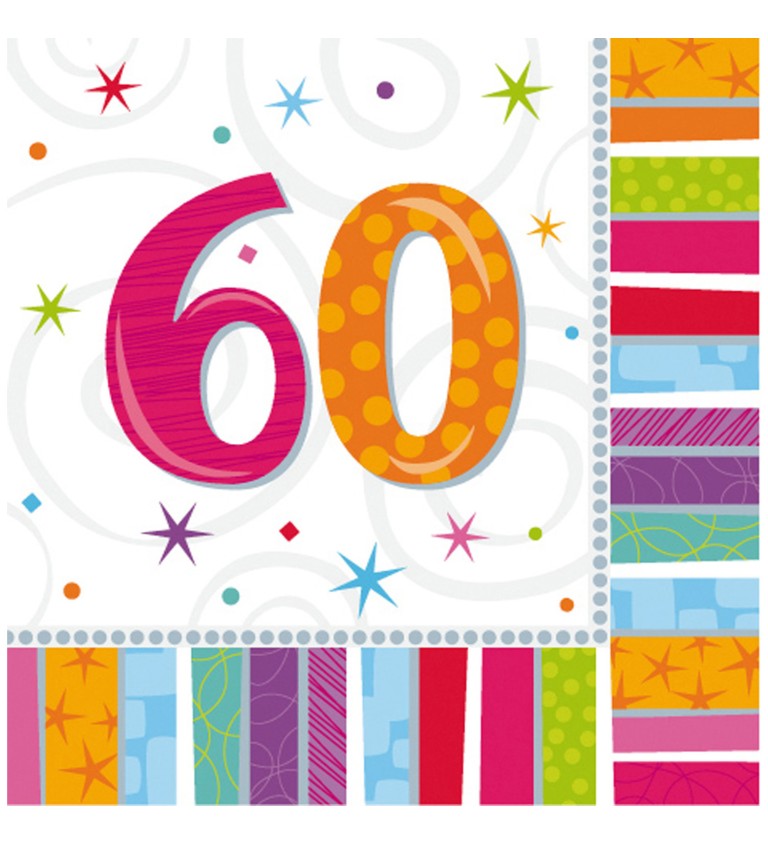 Farebné obrúsky - 60