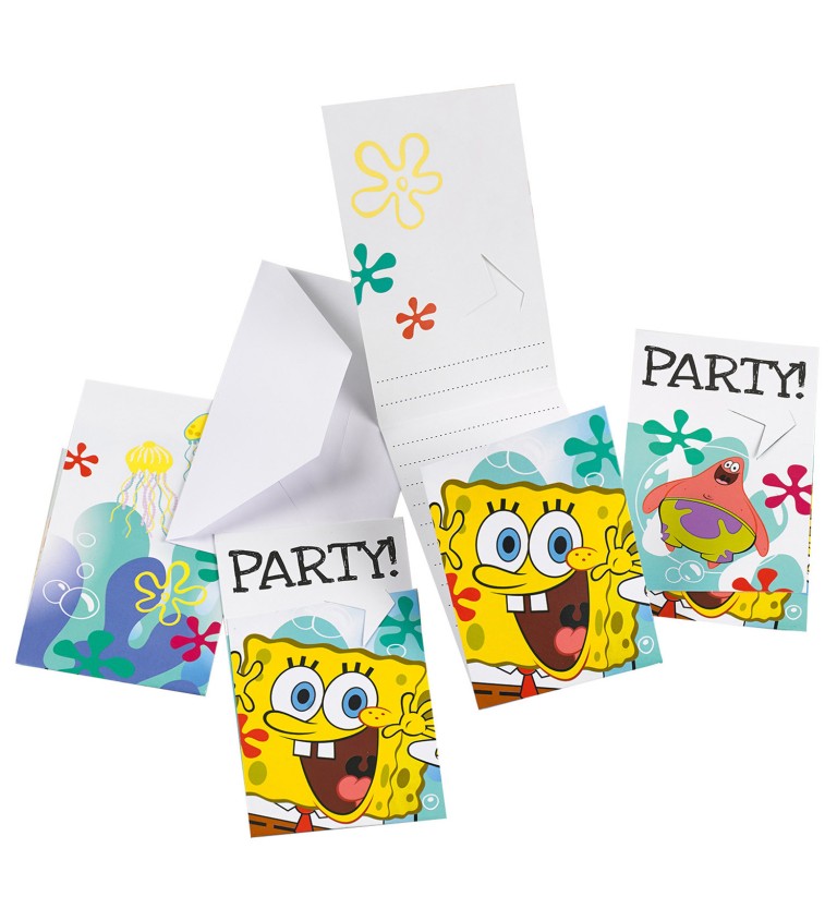 Pozvánky so Sponge Bobom