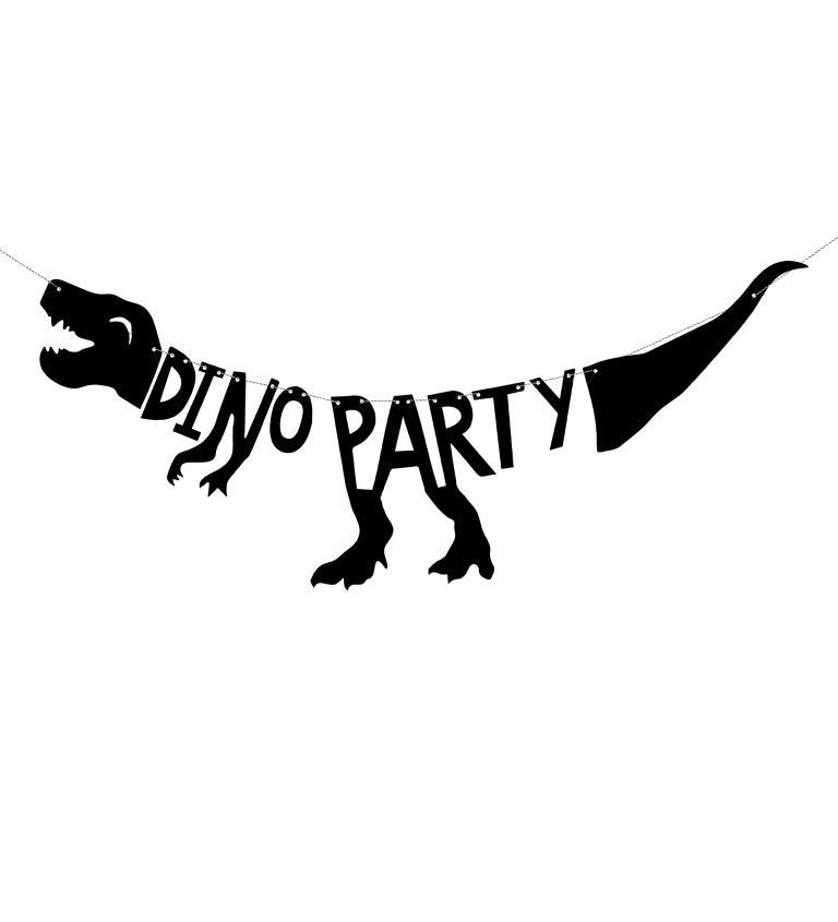 Čierny dinosaurus Girlanda