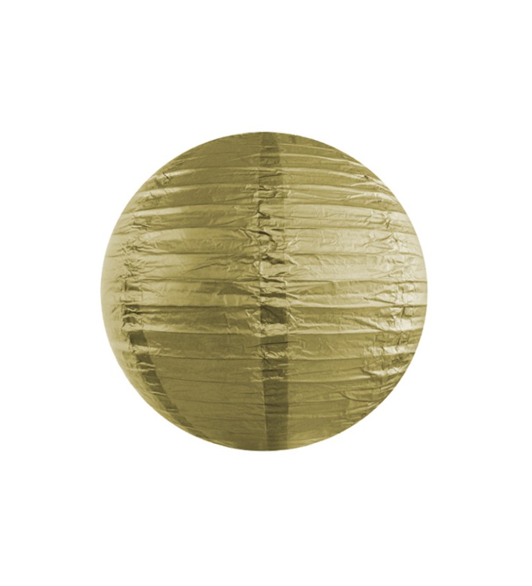 Zlatý lampión - guľa 25 cm