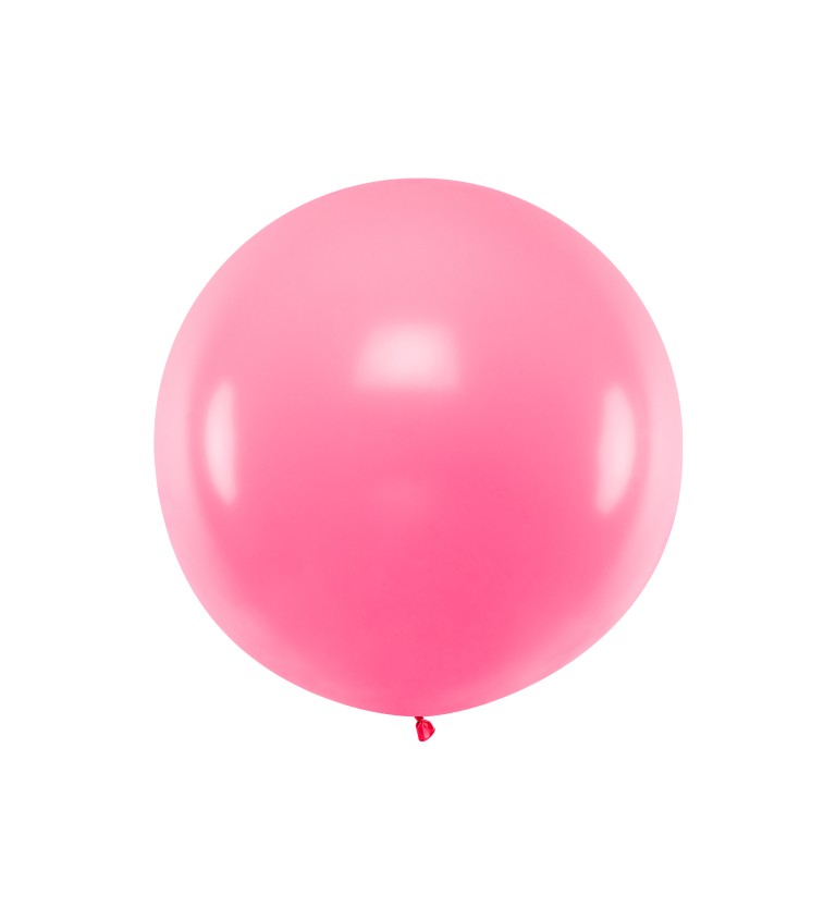 Obrovský latexový balón svetloružový 1m