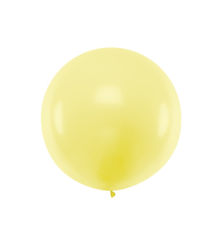 Obrovský latexový balón žltý 1m