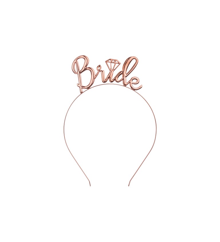 Čelenka Bride - ružové zlato