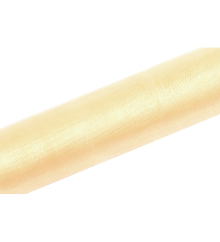 Dekoratívna organza (0,16 m) - krémová