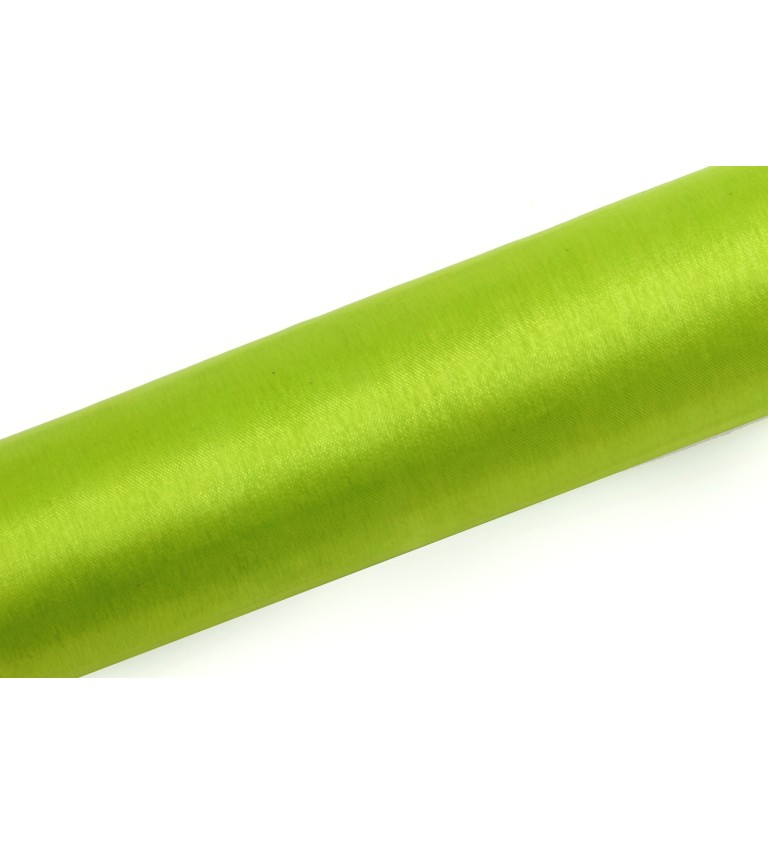 Dekoratívna organza (0,16 m) - svetlozelená