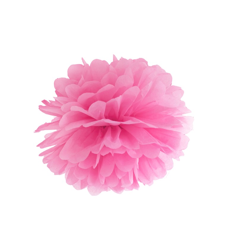 Ružový pom pom