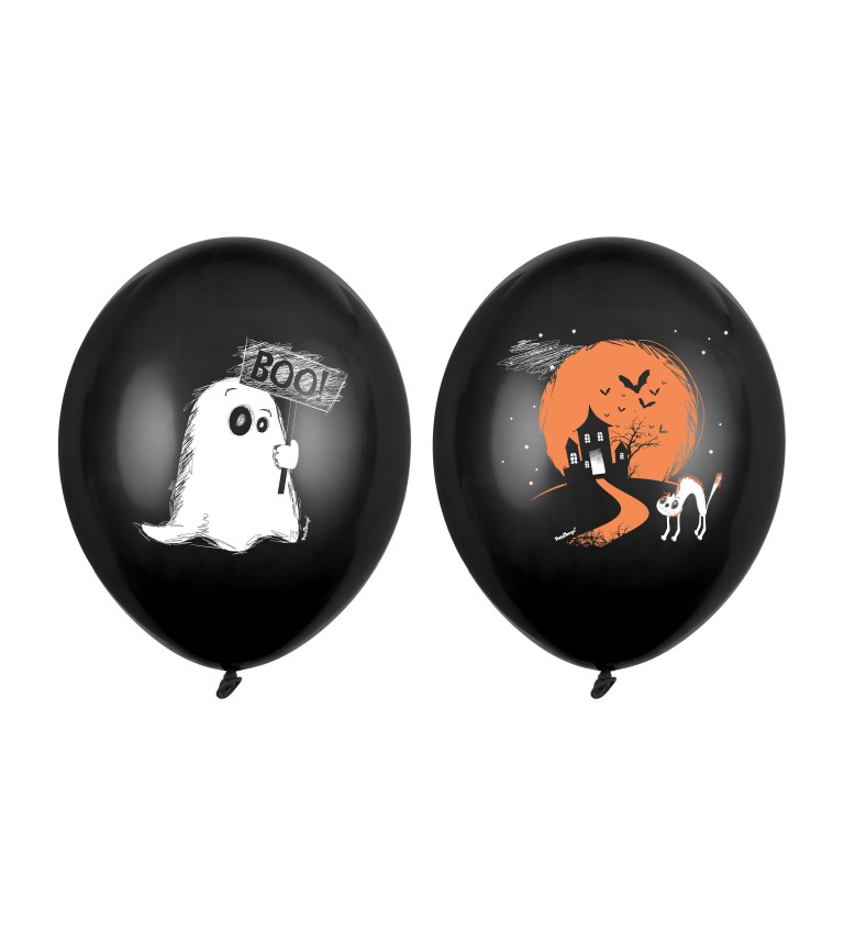Latexová sada strong pastelová Halloween duchovia 6 ks