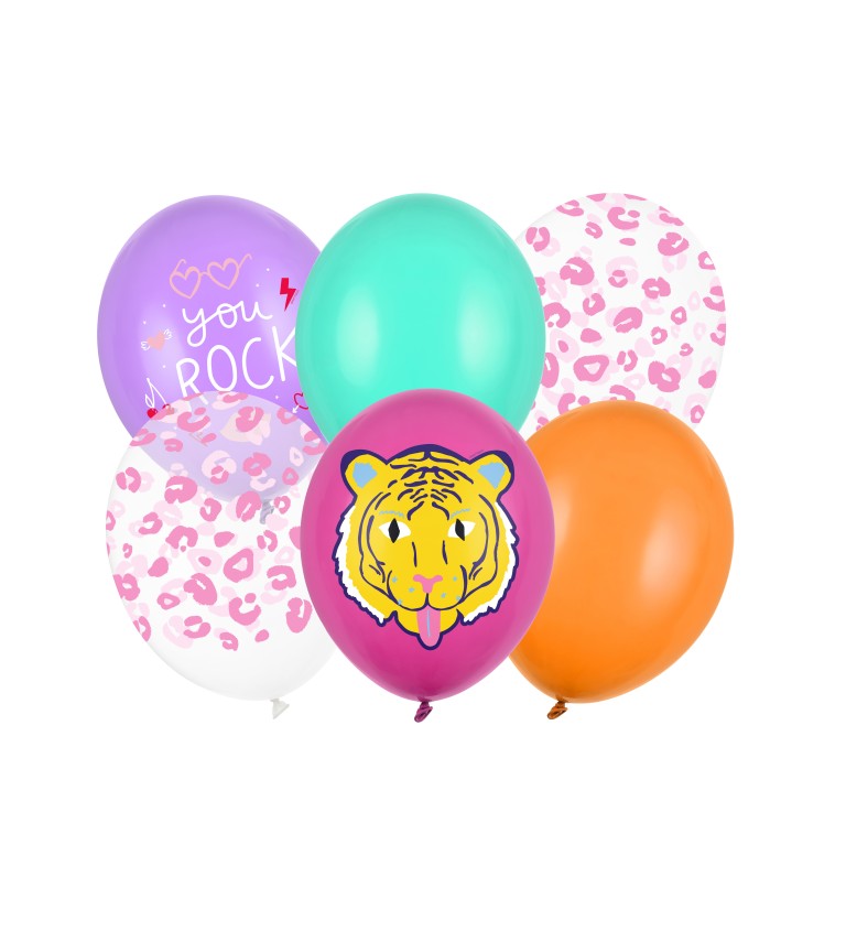 Latexová sada Strong pastelová tiger 6 ks