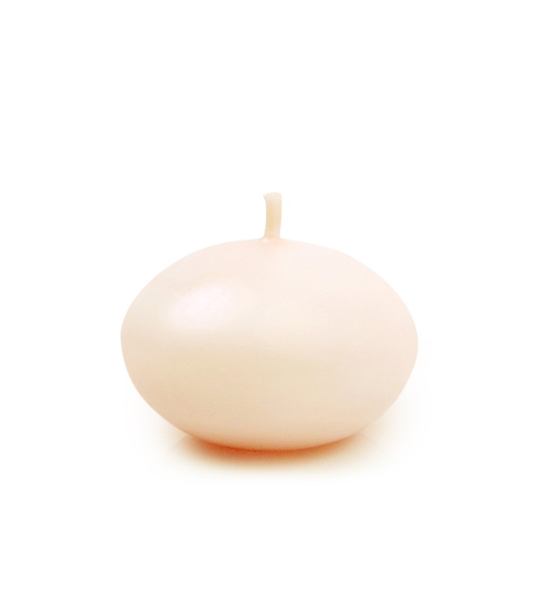 Krémová plávajúca sviečka, 4 cm
