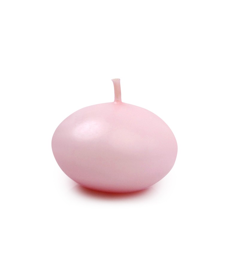 Ružová plávajúca sviečka, 4 cm