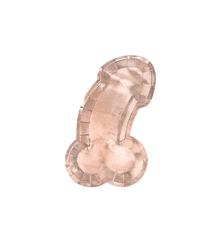 Párty tanieriky penis ružové zlato