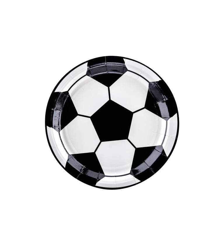 Futbalové papierové tanieriky
