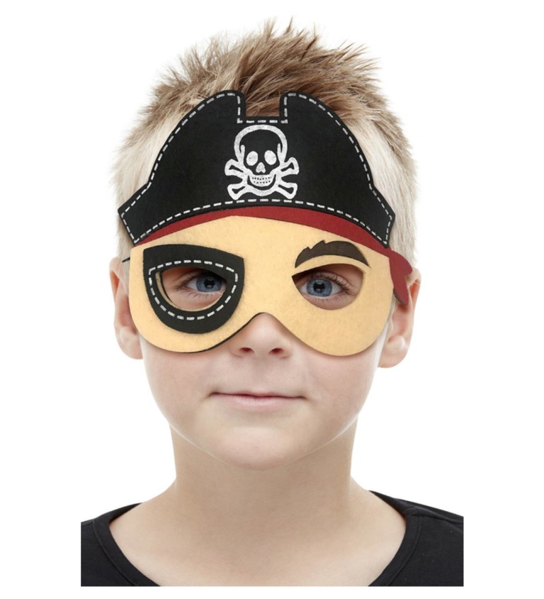 Detská halloween maska pirát
