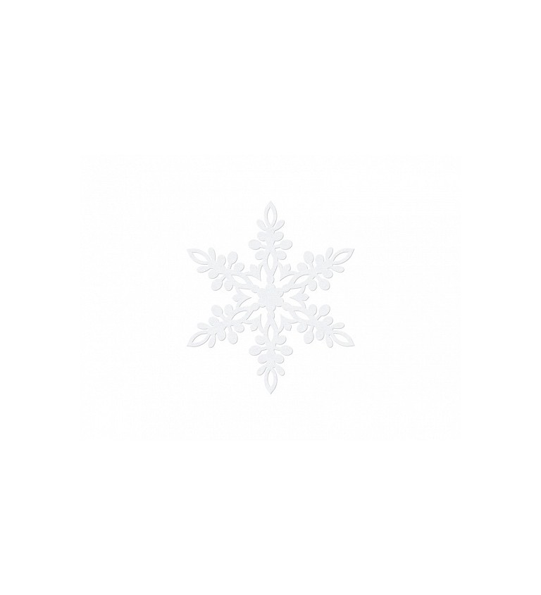 Snehová vločka - papierová dekorácia