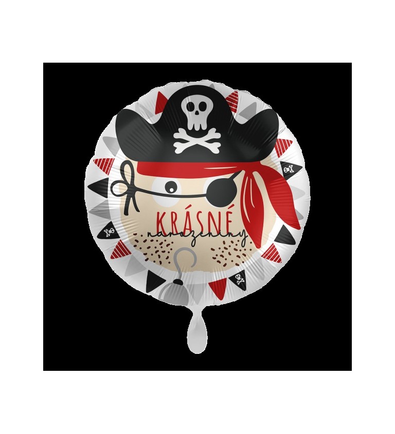 Pirátsky balón - všetko najlepšie k narodeninám