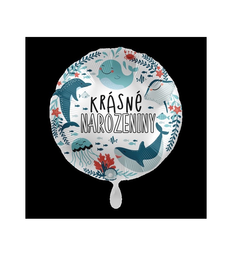 Balón s morskými zvieratami - Všetko najlepšie