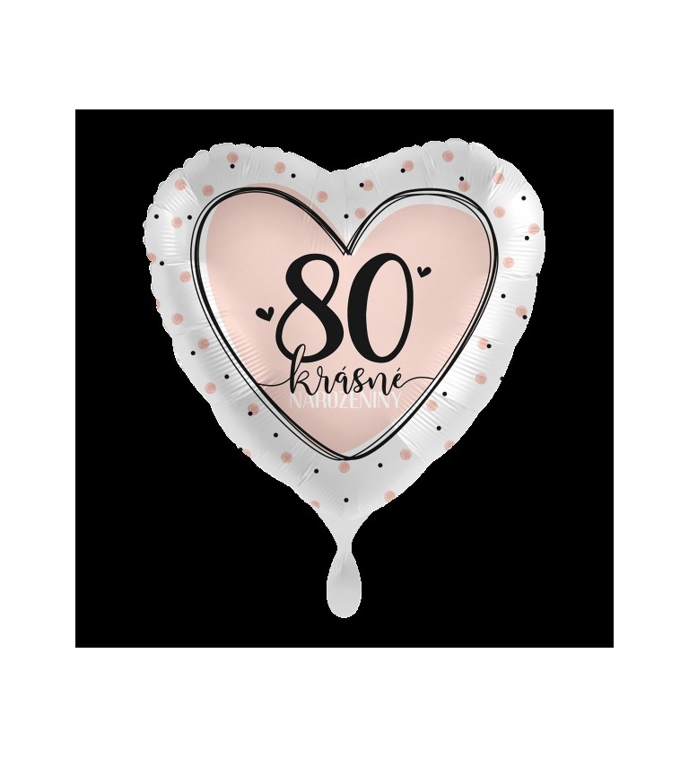 Balón - 80 šťastné narodeniny