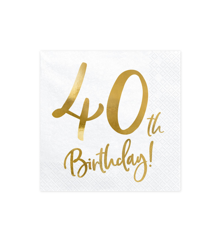 Biele obrúsky 40 let
