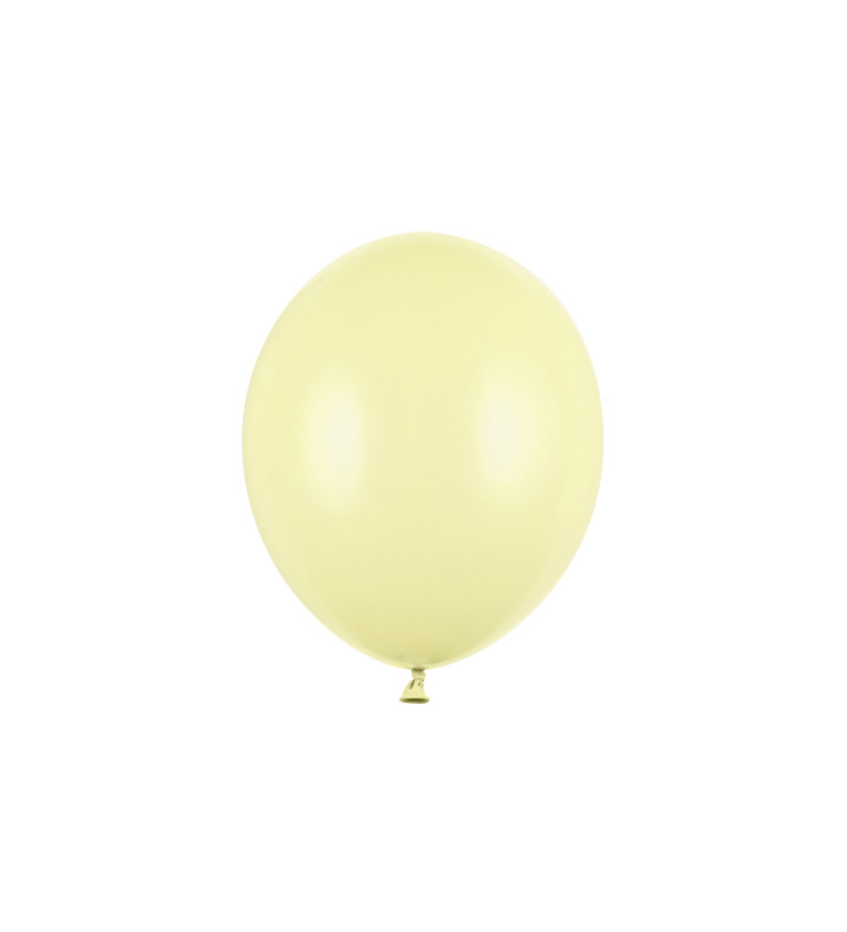 Latexové balóniky 27 cm svetlo žlté, 10 ks