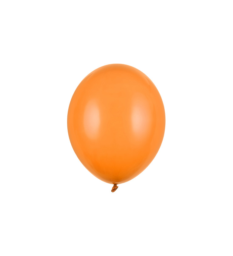 Latexové balóniky 27 cm pastelové, oranžové, 10 ks