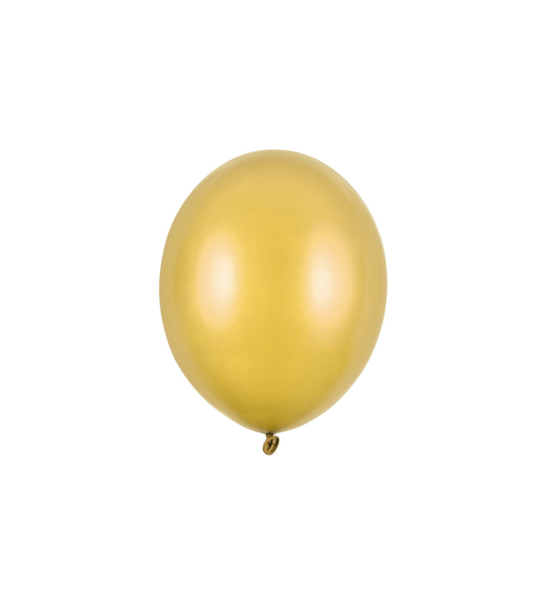 Latexové balóniky 27 cm zlaté, 10 ks