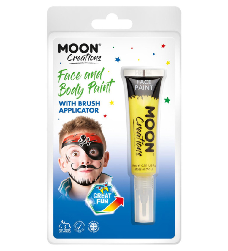 Žltá farba na tvár Moon