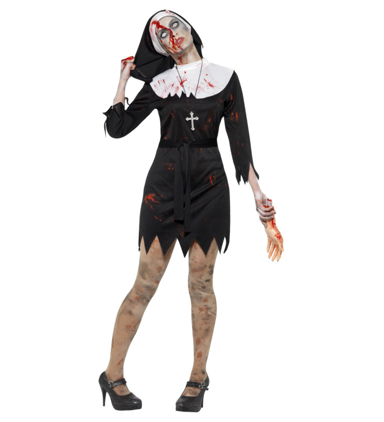 Dámsky kostým - Zombie mníška