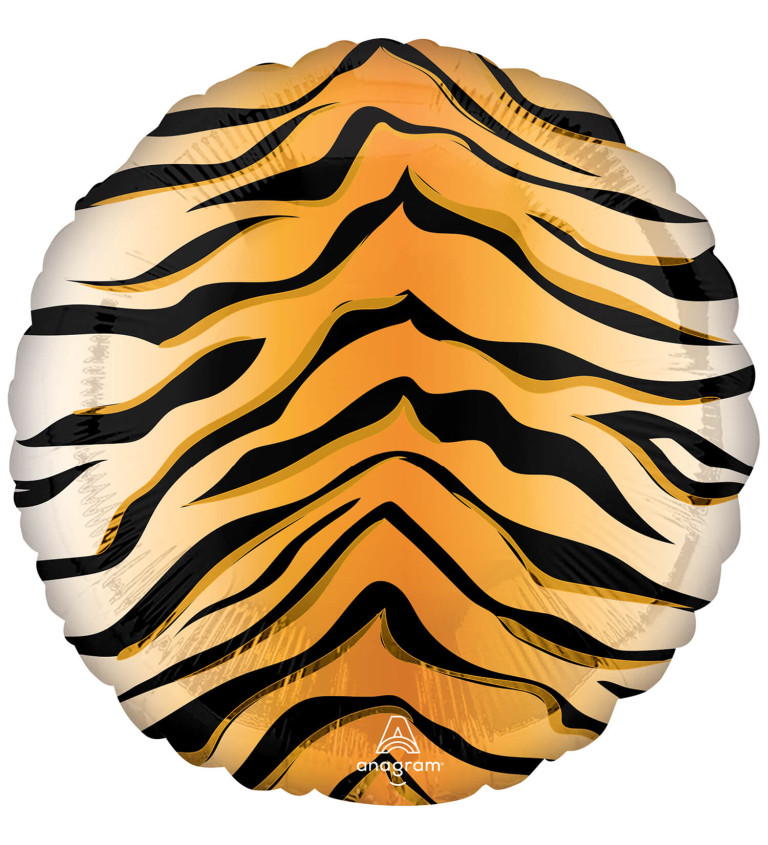 Balónik guľatý - vzor tiger