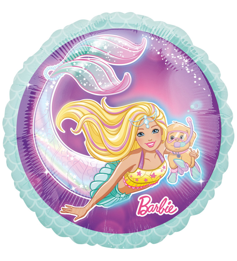 Morská panna Barbie balónik