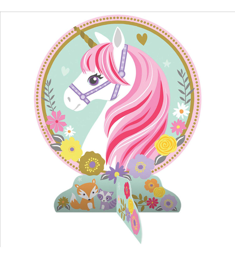 Stolová dekorácia - unicorn/jednorožec