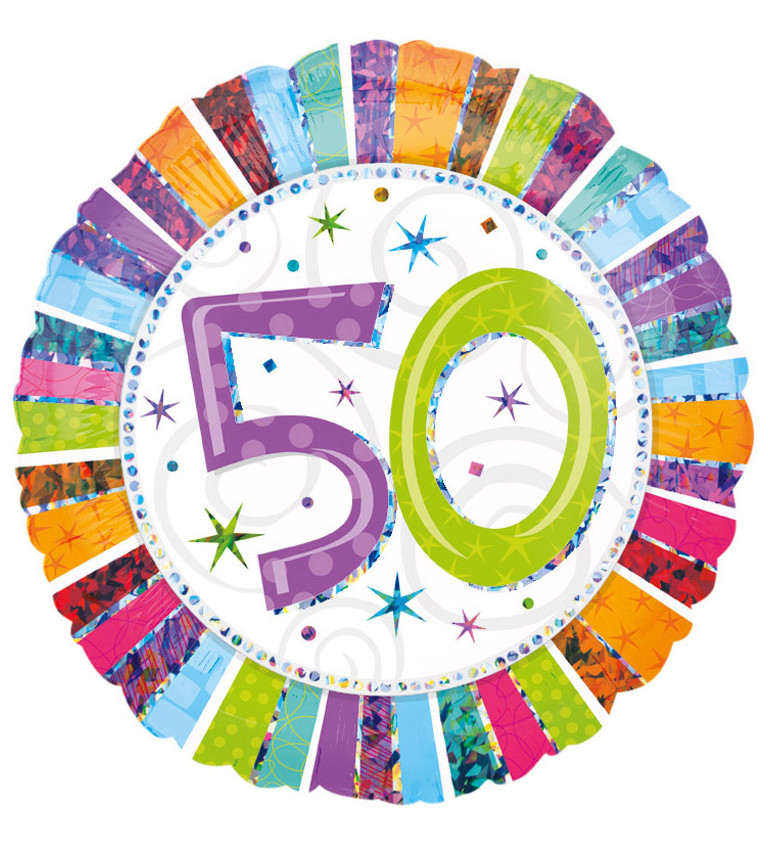 Balónik 50 - farebný
