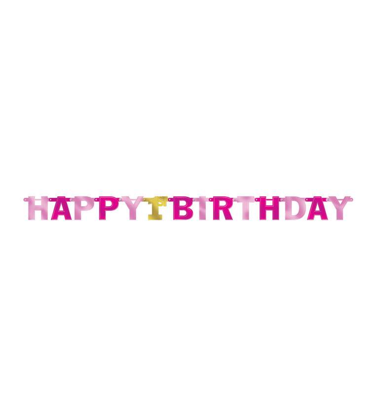 Girlanda s nápisom Happy Birthday