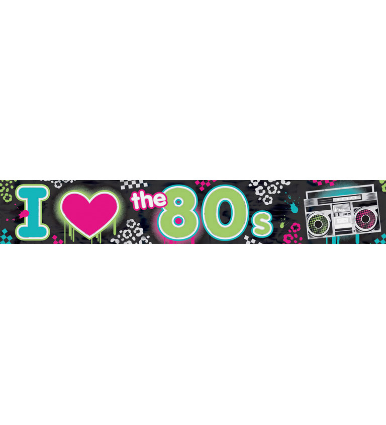 Banner Milujem 80. roky